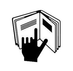 Hand in Book Symbol